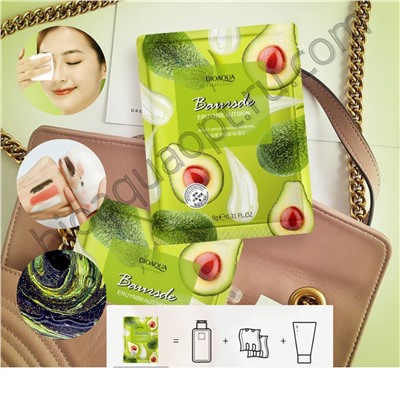 Очищающая влажная салфетка для снятия макияжа с экстрактом авокадо Bioaqua Moist Wipes Makeup Removal, 1 шт.