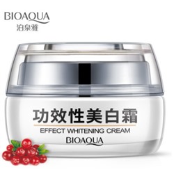 Sale!BioAqua Effect Whitening Cream крем для лица отбеливающий с клюквой 30 мл
