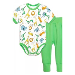 Комплект для мальчика (боди, штанишки) 4284 зеленый