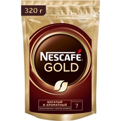 Кофе Nescafé Gold натуральный раств. с добавлением молотого, м/у, 320г