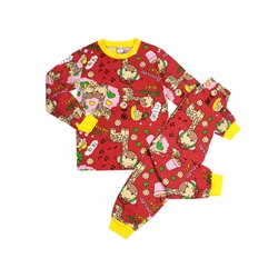 BK580K-12 пижама детская, красная