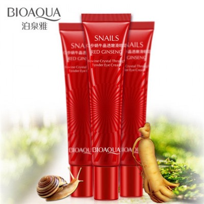 Крем для области вокруг глаз BioAqua Snails Red Ginseng, 20гр