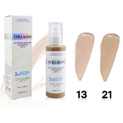 (Китай) Тональный крем с коллагеном 3в1 Enough Collagen Whitening Moisture Foundation SPF 15 (Тон 13)