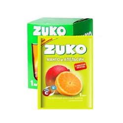 Zuko / Растворимый напиток со вкусом манго и апельсина ZUKO (блок 12шт по 25гр)