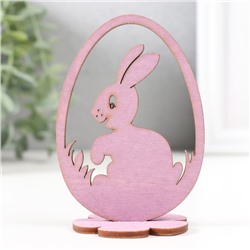 Декор Пасхальный "Кролик" 6,5х4,7х9,3 см (набор 2 детали) фиолетовый