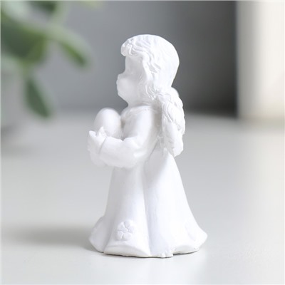 Сувенир полистоун "Белый ангел в платье" МИКС 2,7х3,3х5 см