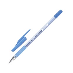 142809 ручка шариковая, корпус тонированный 0,7мм. синяя ( 50шт)