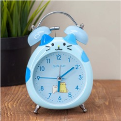 Часы-будильник "Cat", blue