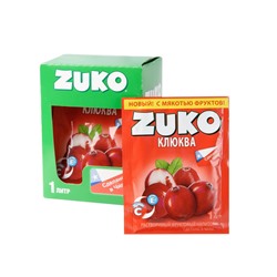 Zuko / Растворимый напиток со вкусом клюквы 25гр 12шт