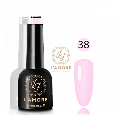 Гель лак для ногтей Luxury L’AMORE FASHION 12мл тон 38
