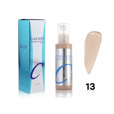 (Китай) Увлажняющая тональная основа c коллагеном Enough Collagen Moisture Foundation (тон 13)