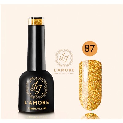 Гель лак для ногтей Luxury L’AMORE FASHION 12мл тон 87