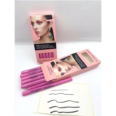 Жидкая подводка для глаз Victorias Great Eye Liquid black Eye liner Waterproof (упаковка 3шт)