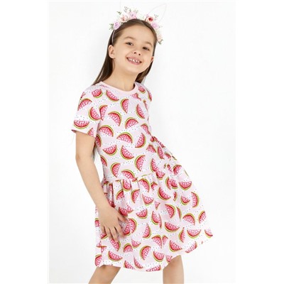 Платье Сочная долька кор. рукав детское розовый