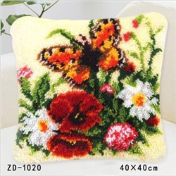ZD-1020 "Бабочка и цветы", 40х40 см