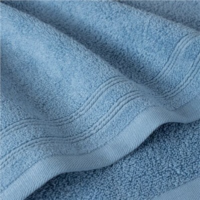 Махровое полотенце "Шале"-деним 70*130 см. хлопок 100%
