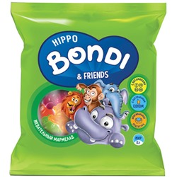 «HIPPO BONDI & FRIENDS», мармелад жевательный с соком ягод и фруктов, 30г