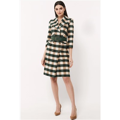 Платье Bazalini 4491 зелено-бежевый