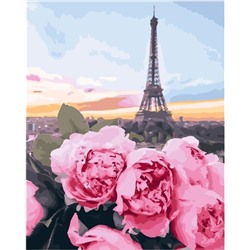 Картина по номерам PK 26057 (GX 28562) Цветы в Париже 40*50 Эксклюзив