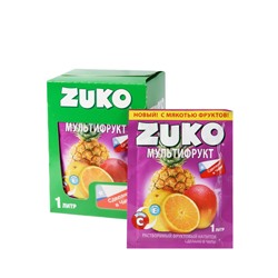 Zuko / Растворимый напиток мультифрукт ZUKO12 г