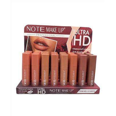 Жидкая матовая помада Note Ultra HD Lip Gloss (ряд 8шт)