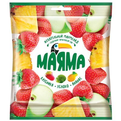 «Маяма», мармелад жевательный в форме ягод и фруктов, 170г