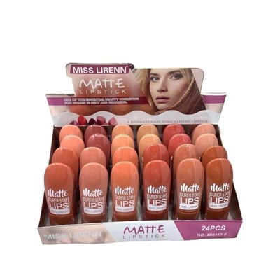 Помада для губ Miss Lirenn Matte Super Stay Lipstick (ряд 12шт)