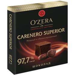 «OZera», шоколад Carenero Superior, содержание какао 97,7%, 90г