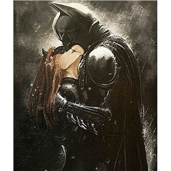 Бэтмен и женщина-кошка. Поцелуй