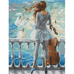 Картина по номерам GX 22303 Море и виолончель 40*50
