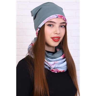 Комплект шапка и шарф-снуд 36130