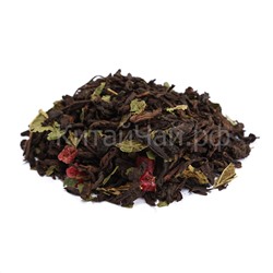 Чай Пуэр - Сладкая малина - 100 гр