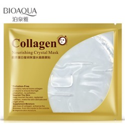 Коллагеновая - гидрогелевая  маска для лица (1 шт.), BIOAQUAО