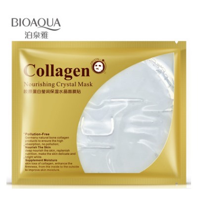 Коллагеновая - гидрогелевая  маска для лица (1 шт.), BIOAQUAО