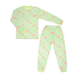 640-3 пижама детская, зеленая