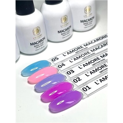 Камуфлирующая цветная база L’AMORE Fashion Macaron Base Coat 12мл тон 05