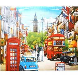 Алмазная мозаика "Лондон", полная выкладка, на подрамнике, 30*40 см