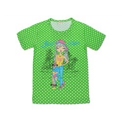 DLM11-68 футболка детская, зеленая