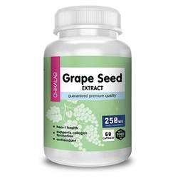 Антиоксидант экстракт виноградных косточек Grape Seed extract Chikalab 60 капс.