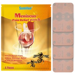 Пластырь от боли в суставах с пчелиным ядом Sumifun Meniscus Pain Relief Patch, 4шт