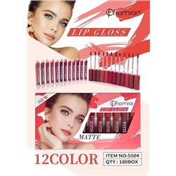 Набор жидких матовых помад FLOMRAR Matte Lip Gloss 12шт