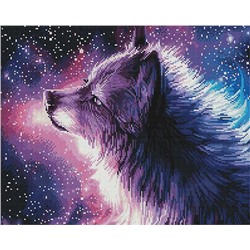 Алмазная мозаика GF 4545 Небесный волк 40*50