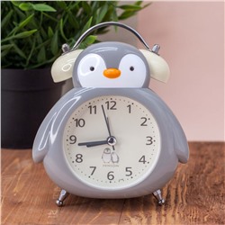 Часы-будильник "Penguin", gray