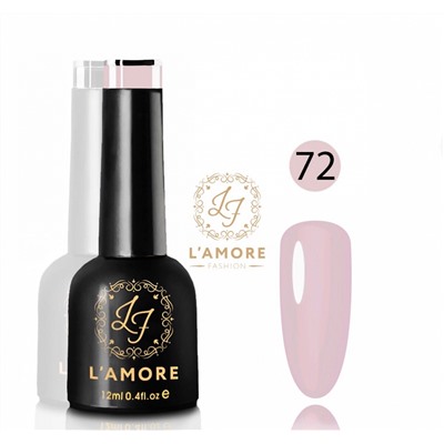 Гель лак для ногтей Luxury L’AMORE FASHION 12мл тон 72