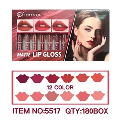 Набор жидких матовых помад FLOMRAR Matte Lip Gloss 12шт