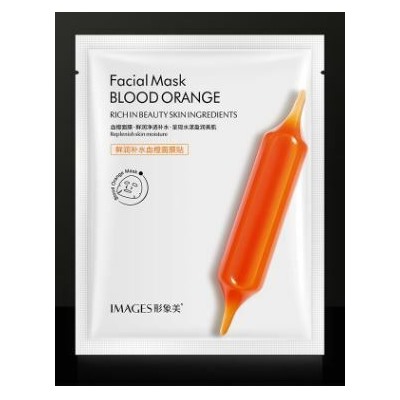 Sale! IMAGES, Антивозрастная,тканевая маска для лица, с экстрактом красного апельсина , 25 гр.