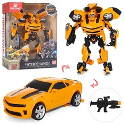 Большой робот трансформер Бамблби Bumblebee 45см