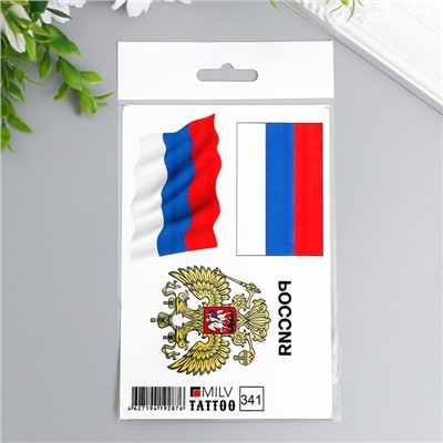 Татуировка "Россия" 10х15 см