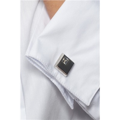 Классическая рубашка с актуальным манжетом под запонки, с запонками высокого качества в подарок., D29.682