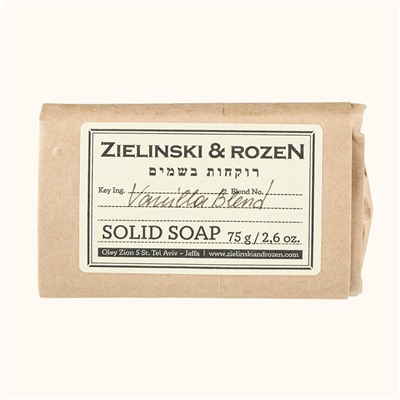 Парфюмированное мыло Zielinski & Rozen Vanilla Blend 75гр